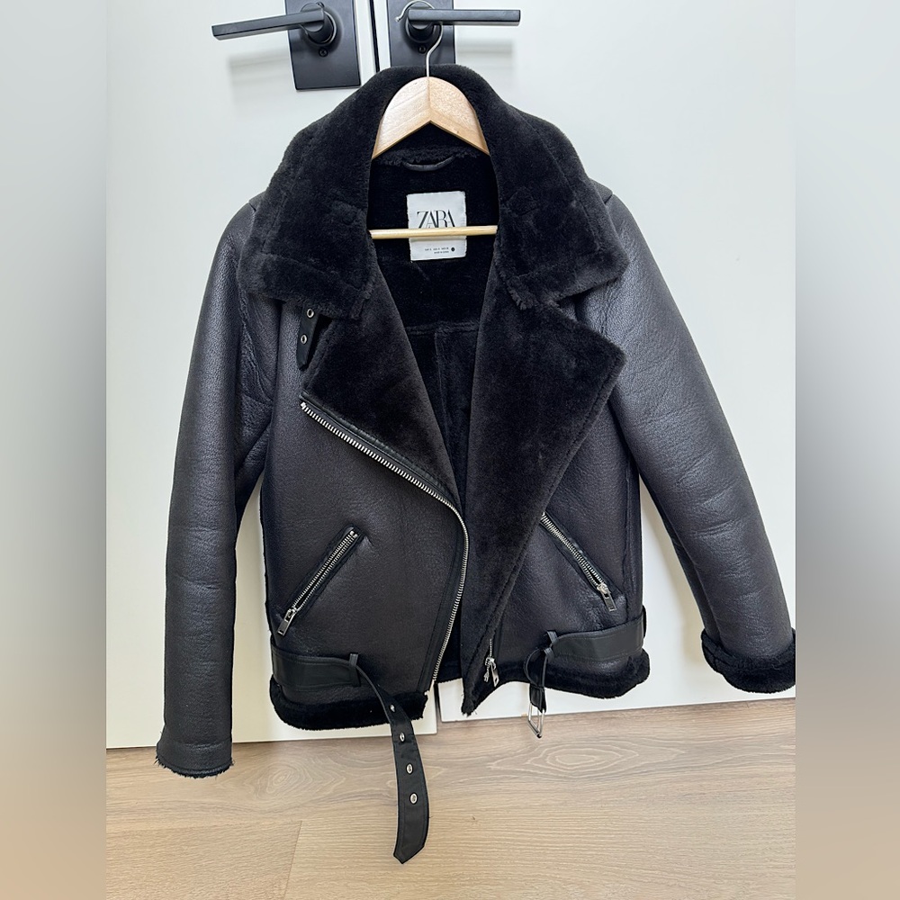 Zara motor jacket in excellent condition